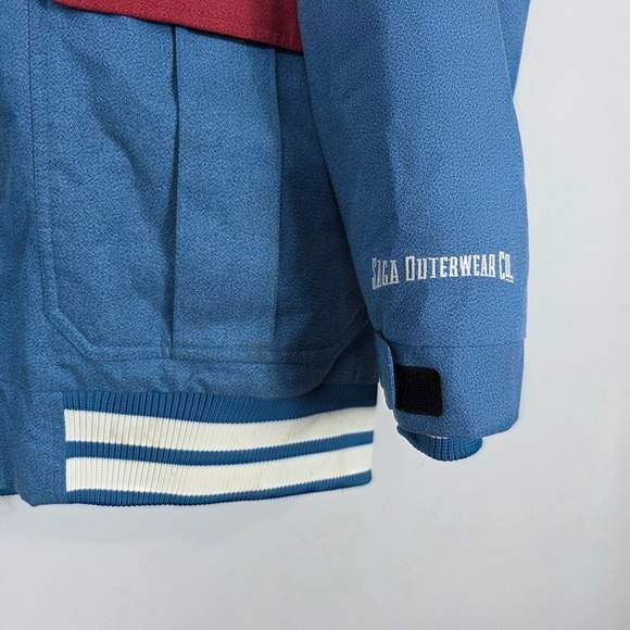 SAGA Outerwear Co. Mens XL Varsity Color Block Patch Snowboard Ski Jacket - Picture 6 of 10